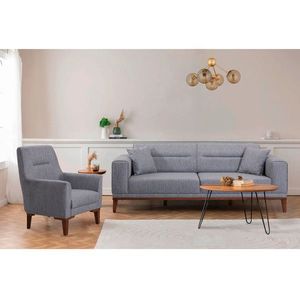 Set canapea extensibilă, Atelier del Sofa, 867UNQ1667, Gri imagine