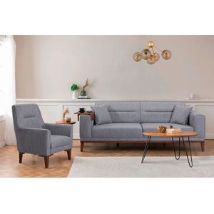 Set canapea extensibilă, Atelier del Sofa, 867UNQ1672, Gri imagine
