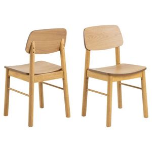 Scaun Barlow, Actona, 44x47.5x80 cm, MDF, stejar mat imagine