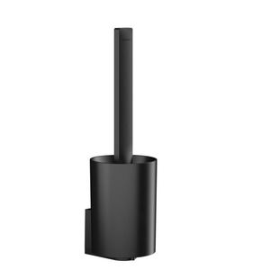 Perie wc Hansgrohe Wallstoris cu fixare pe perete negru mat imagine