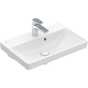 Lavoar Villeroy & Boch Avento Compact 55x37cm cu preaplin alb Alpin imagine