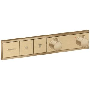 Baterie cada - dus termostatata Hansgrohe RainSelect cu montaj incastrat necesita corp ingropat bronz periat imagine