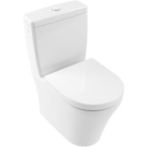 Set vas WC Villeroy & Boch O.Novo Compact DirectFlush back-to-wall cu rezervor si capac cu inchidere lenta imagine