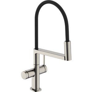 Baterie bucatarie Hansgrohe Talis Select M54 PowderSpray 3jet Semi-Pro inox imagine