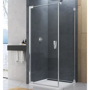 Perete lateral fix Ronal (SanSwiss) Cadura CAT1 90cm sticla AquaPerle 6mm profil slefuit lucios imagine