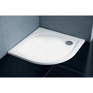 Cadita de dus semirotunda Ravak Elipso Pro Flat 80x80cm alb imagine
