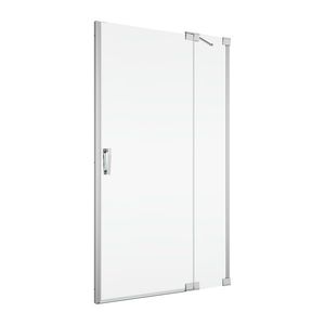 Usa de dus batanta cu parte fixa Ronal (SanSwiss) Cadura CA13D 110cm orientare dreapta sticla AquaPerle 6mm profil argintiu imagine