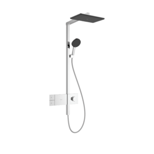 Coloana de dus Hansgrohe Raindance Alive Q 210x340 1jet EcoSmart cu baterie termostatata ShowerSelect Comfort crom imagine