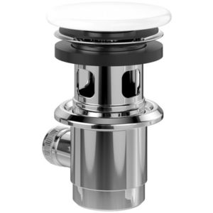 Ventil pop-up pentru lavoar Villeroy & Boch cu capac ceramic alb alpin imagine