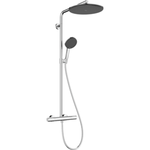 Coloana de dus Hansgrohe Raindance Alive S Puro 300 1jet EcoSmart cu baterie termostatata Ecostat crom imagine