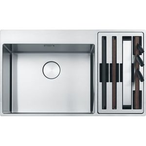 Chiuveta bucatarie Franke Box Center BWX 220-54-27 picurator dreapta 860x510mm inox lucios imagine