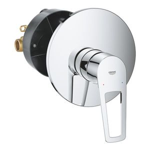 Baterie dus Grohe BauLoop cu montaj incastrat corp ingropat inclus crom imagine