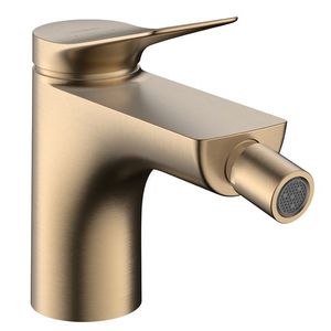 Baterie bideu Hansgrohe Vivenis ventil pop-up bronz periat imagine