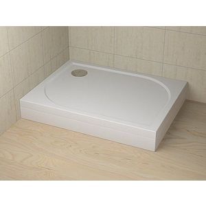 Cadita de dus dreptunghiulara Radaway Delos D 100x75cm cu panou frontal orientare stanga imagine