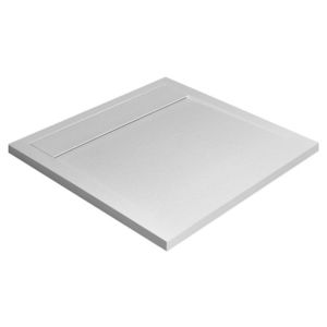 Cadita dus patrata slim Radaway Teos C 80x80x4cm marmura alb imagine