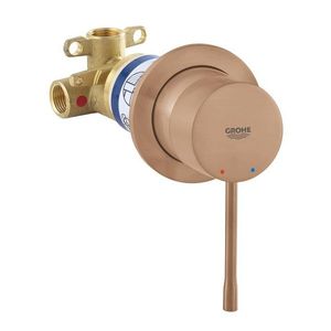 Baterie dus Grohe Essence cu montaj incastrat include corp ingropat brushed warm sunset imagine