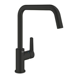 Baterie bucatarie Grohe Start cu pipa inalta U matte black imagine