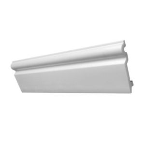 Plinta duropolimer decorativa, alba, 14x100mm, 2 ml/buc, Decosa SK100 imagine