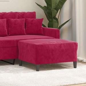 vidaXL Taburet, roșu vin, 70x55x41 cm, catifea imagine