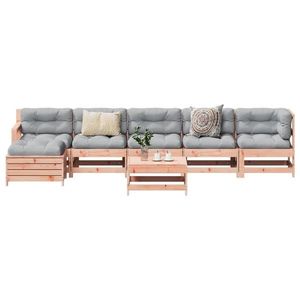 vidaXL Set mobilier de grădină, 7 piese, lemn masiv douglas imagine