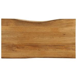 vidaXL Blat masă cu margini naturale, 120x60x2, 5 cm, lemn masiv mango imagine