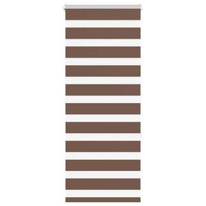 vidaXL Jaluzea tip zebra maro lățime țesătură 50, 9 cm poliester imagine