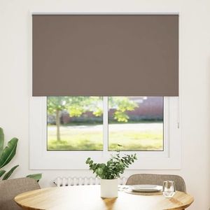 vidaXL Jaluzea cu role opace cafea 130x130 cm lățime material 126, 6 cm imagine