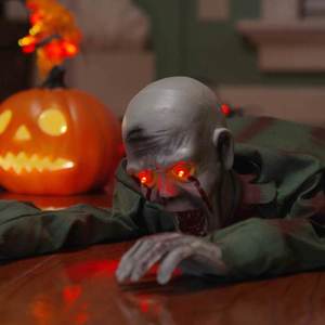 vidaXL Zombie care se târăște de Halloween Verde 112 x 25.5 x 21.5 cm imagine