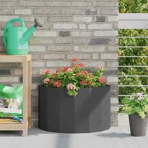 vidaXL Jardinieră Negru 60 x 30 x 35 cm Oțel imagine