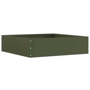 vidaXL Margine pentru gazon Olivengrønn 50 x 50 x 13 cm Oțel imagine