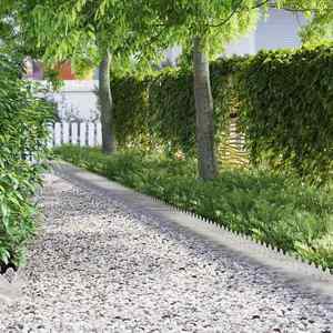 vidaXL Borduri pentru gazon 20 pcs Argintiu 103 x 0, 05 x 22 cm imagine