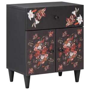 vidaXL Noptieră Multicolour 50 x 33 x 60 cm Lemn de mango solid imagine