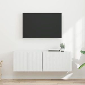 vidaXL Dulap TV de perete 2 pcs Alb 59, 5 x 31 x 40 cm Lemn compozit imagine