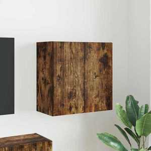 vidaXL Dulap TV de perete Pe perete Stejar fumuriu 59, 5 x 31 x 60 cm imagine