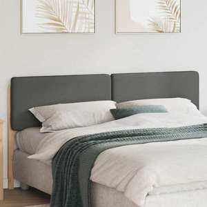 vidaXL Tăblie tapițată Maro și gri deschis 180 cm Lemn de pin masiv imagine