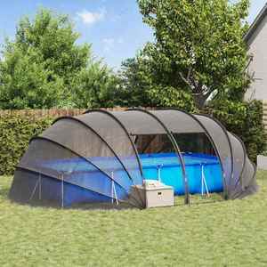 vidaXL Cort pentru piscină Transparent 538 x 440 x 204 cm imagine
