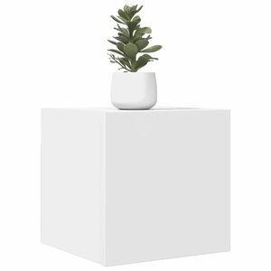 vidaXL Dulapuri TV montaj pe perete, 4 buc., alb, 30, 5x30x30 cm imagine