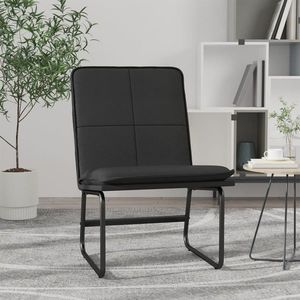 vidaXL Scaun de relaxare, negru, 54x75x76 cm, piele artificială imagine
