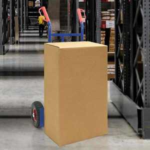 vidaXL Cărucior manual Albastru și roșu 57 x 46 x 113 cm Oțel imagine