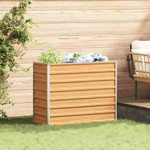 vidaXL Strat înălțat de grădină Maro deschis 100 x 40 x 77 cm imagine