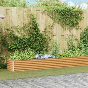 vidaXL Strat înălțat de grădină 775 x 50 x 36 cm Oțel Galvanizat imagine