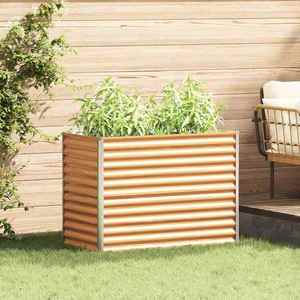 vidaXL Strat înălțat de grădină 98 x 50 x 68 cm Oțel Galvanizat imagine