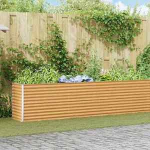 vidaXL Strat înălțat de grădină 485 x 50 x 68 cm Oțel Galvanizat imagine