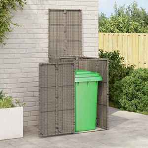 vidaXL Cutie pentru gunoi Gri 65 x 80 x 115 cm Polietilenă imagine