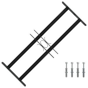 vidaXL Grilă Fereastră Negru 76 x 30 cm Oțel vopsit electrostatic imagine