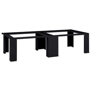 vidaXL Suport pentru mașina de spălat 2 pcs Negru 64 x 55 x 32.5 cm imagine