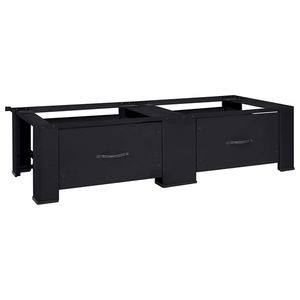 vidaXL Suport pentru mașina de spălat 2 pcs Negru 64 x 55 x 32.5 cm imagine