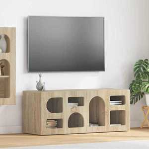 vidaXL Cabinet TV Stejar Sonoma 100 x 35 x 40 cm Lemn compozit imagine