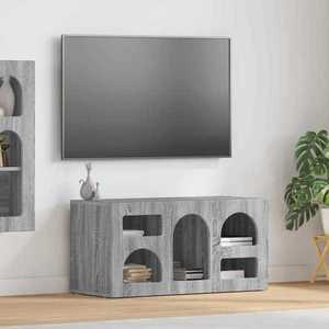 vidaXL Cabinet TV Gri Sonoma 80 x 35 x 40 cm Lemn compozit imagine