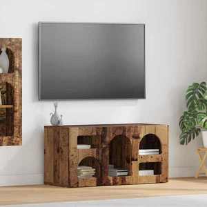 vidaXL Cabinet TV Lemn vechi 80 x 35 x 40 cm Lemn compozit imagine